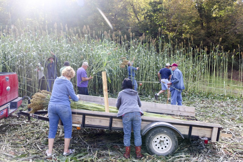 ["Appalachian Acres in Tallmansville, West Virginia, is owned and operated by Donnie Tenney and Lorelie Nicolas-Tenney. On September 28, 2017, they gathered with family and friends, including Nicolas-Tenney's mother Liz Villegas, seedsaver and farmer Charlie Radabaugh (of Radabaugh Farm in Buckhannon, WV), and seedsaver, farmer, and chef Mike Costello (of Lost Creek Farm in Lost Creek, WV), to harvest, process and boil sorghum into syrup."]%