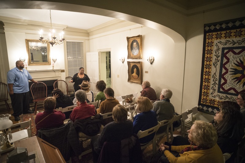 On the evening of Wednesday, January 16, 2019, The West Virginia Folklife Program hosted a showcase of their Folklife Apprenticeship Program, featuring master gospel and blues musician Doris Fields (aka Lady D) with apprentice Xavier Oglesby, and master old-time fiddler John D. Morris with apprentice Jen Iskow. The free event was held from 5:30-7:30pm at the historic MacFarland-Hubbard House, headquarters of the West Virginia Humanities Council (1310 Kanawha Blvd. E), in Charleston. The evening included musical performances by the two pairs and a question-answer session, followed by a reception.Doris Fields, who performs as Lady D, is known as West Virginias First Lady of Soul. A West Virginia native, she began singing in church choir as a child and has performed original and traditional blues, gospel, R&B, and soul across the state and country, including for the Obama for Change Inaugural Ball. Xavier Oglesby grew up singing in the black Pentecostal church and has performed in local a capella and theatre groups. He recently recorded voiceovers for the New River Gorge African American Heritage Auto Tour. Both Fields and Oglesby reside in Beckley.John D. Morris, of Ivydale, is an acclaimed West Virginia fiddler and tradition bearer who has been honored by the Augusta Heritage Center, the West Virginia Music Hall of Fame, the West Virginia Fiddler Award, and a National Heritage Fellowship for his role in sustaining the tradition. Jen Iskow, of Thomas, is a West Virginia University alumni, community organizer, artist, and designer at Beartown Design Studio. She has studied with numerous masters of Appalachian old-time fiddle.The West Virginia Folklife Apprenticeship Program offers a stipend to West Virginia master traditional artists or tradition bearers working with qualified apprentices on a year-long in-depth apprenticeship in their cultural expression or traditional art form. These apprenticeships aim to facilitate the transmission of techniques and artistry of the forms, as well as their histories and traditions. 2018 was the first year of the biennial Folklife Apprenticeship Program.Read more about the apprenticeship pairs on the West Virginia Folklife blog:https://wvfolklife.org/2018/12/03/2018-master-artist-apprentice-feature-doris-fields-aka-lady-d-xavier-oglesby-blues-black-gospel/https://wvfolklife.org/2018/11/09/2018-master-artist-apprentice-feature-john-morris-jen-iskow-old-time-fiddling-and-stories-of-clay-county/