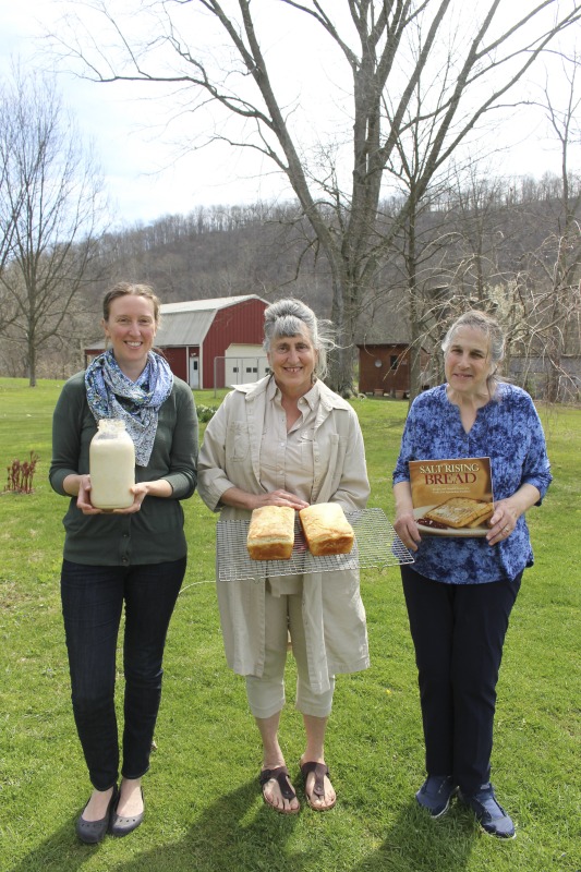 ["Genevieve (Jenny) Bardwell and Susan Ray Brown of Mount Morris, Pennsylvania led an apprenticeship in salt rising bread with Amy Dawson of Lost Creek, West Virginia as part of the 2018 West Virginia Folklife Apprenticeship Program, supported in part by the National Endowment for the Arts. Master salt rising bread baker Genevieve (Jenny) Bardwell holds an A.S. in culinary arts from the Culinary Institute of America, and a B.S. and M.S. in plant pathology from the University of Massachusetts. Jenny is the co-author of Salt Rising Bread: Recipes and Heartfelt Stories of a Nearly Lost Appalachian Tradition and was the co-founder of Rising Creek Bakery in Mount Morris, Pennsylvania, both with Susan Ray Brown. Jenny has engaged in a deep, decades-long study of the unique labor-intensive Appalachian bread, focusing particularly on the scientific process and researching analog breads in other cultures. In 2017, she was awarded a Folk and Traditional Arts Apprenticeship Grant from the Pennsylvania Council of the Arts to lead a salt rising bread apprenticeship with baker Antonio Archer and in 2018, she was awarded an Folklife Apprenticeship Grant from the West Virginia Folklife Program with fellow baker Susan Ray Brown and apprentice Amy Dawson.Master salt rising bread baker Susan Ray Brown grew up in southern West Virginia, and her family roots go back nearly 300 years in her beloved Mountain State. She holds a B.A. in sociology/anthropology from West Virginia University. Susan is the co-author of Salt Rising Bread: Recipes and Heartfelt Stories of a Nearly Lost Appalachian Tradition and was the co-founder of Rising Creek Bakery in Mount Morris, PA, both with Jenny Bardwell. Susan has engaged in a deep, decades-long study of the unique labor-intensive Appalachian bread, recording oral histories, gathering recipes, conducting scientific studies, and constantly experimenting through her own baking. Find more on her website at www.saltrisingbread.net.Amy Dawson is a native of Lost Creek, West Virginia. She holds a B.S. in geology from West Virginia University and a J.D. from the College of Law at West Virginia University. She manages and co-owns Lost Creek Farm with her partner Mike Costello, hosting travelling kitchen/pop-up dinner events around the greater Appalachian region. In 2018, Lost Creek Farm was featured on CNNs Parts Unknown with Anthony Bourdain.See our feature on Bardwell and Browns apprenticeship with Dawson here: https://wvfolklife.org/2018/11/12/2018-master-artists-apprentice-feature-genevieve-bardwell-susan-ray-brown-amy-dawson-salt-rising-bread/"]%