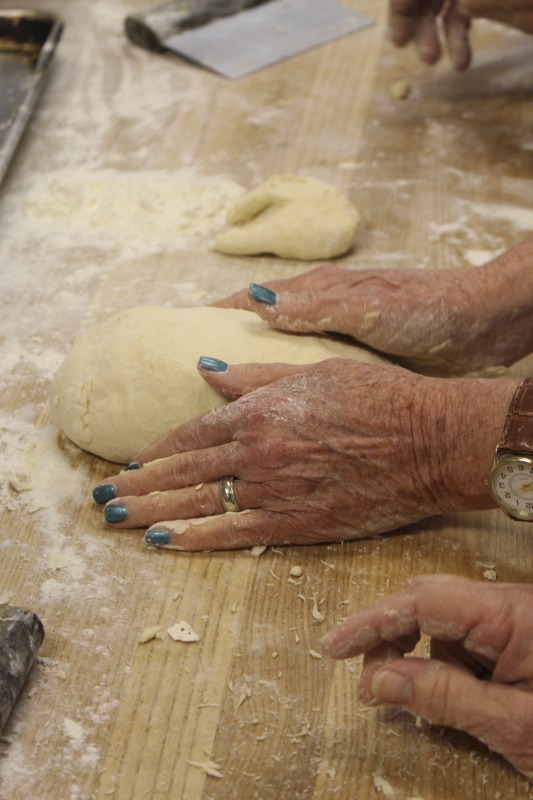 ["Master salt rising bread baker Genevieve (Jenny) Bardwell holds an A.S. in culinary arts from the Culinary Institute of America, and a B.S. and M.S. in plant pathology from the University of Massachusetts. Jenny is the co-author of Salt Rising Bread: Recipes and Heartfelt Stories of a Nearly Lost Appalachian Tradition and was the co-founder of Rising Creek Bakery in Mount Morris, Pennsylvania, both with Susan Ray Brown. Jenny has engaged in a deep, decades-long study of the unique labor-intensive Appalachian bread, focusing particularly on the scientific process and researching analog breads in other cultures. In 2017, she was awarded a Folk and Traditional Arts Apprenticeship Grant from the Pennsylvania Council of the Arts to lead a salt rising bread apprenticeship with baker Antonio Archer and in 2018, she was awarded an Folklife Apprenticeship Grant from the West Virginia Folklife Program with fellow baker Susan Ray Brown and apprentice Amy Dawson.Master salt rising bread baker Susan Ray Brown grew up in southern West Virginia, and her family roots go back nearly 300 years in her beloved Mountain State. She holds a B.A. in sociology/anthropology from West Virginia University. Susan is the co-author of Salt Rising Bread: Recipes and Heartfelt Stories of a Nearly Lost Appalachian Tradition and was the co-founder of Rising Creek Bakery in Mount Morris, PA, both with Jenny Bardwell. Susan has engaged in a deep, decades-long study of the unique labor-intensive Appalachian bread, recording oral histories, gathering recipes, conducting scientific studies, and constantly experimenting through her own baking. Find more on her website at www.saltrisingbread.net."]%