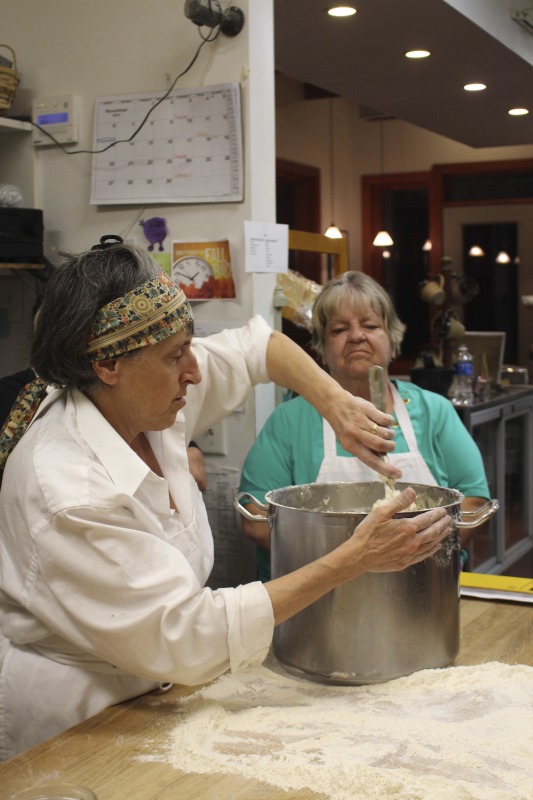 ["Master salt rising bread baker Genevieve (Jenny) Bardwell holds an A.S. in culinary arts from the Culinary Institute of America, and a B.S. and M.S. in plant pathology from the University of Massachusetts. Jenny is the co-author of Salt Rising Bread: Recipes and Heartfelt Stories of a Nearly Lost Appalachian Tradition and was the co-founder of Rising Creek Bakery in Mount Morris, Pennsylvania, both with Susan Ray Brown. Jenny has engaged in a deep, decades-long study of the unique labor-intensive Appalachian bread, focusing particularly on the scientific process and researching analog breads in other cultures. In 2017, she was awarded a Folk and Traditional Arts Apprenticeship Grant from the Pennsylvania Council of the Arts to lead a salt rising bread apprenticeship with baker Antonio Archer and in 2018, she was awarded an Folklife Apprenticeship Grant from the West Virginia Folklife Program with fellow baker Susan Ray Brown and apprentice Amy Dawson.Master salt rising bread baker Susan Ray Brown grew up in southern West Virginia, and her family roots go back nearly 300 years in her beloved Mountain State. She holds a B.A. in sociology/anthropology from West Virginia University. Susan is the co-author of Salt Rising Bread: Recipes and Heartfelt Stories of a Nearly Lost Appalachian Tradition and was the co-founder of Rising Creek Bakery in Mount Morris, PA, both with Jenny Bardwell. Susan has engaged in a deep, decades-long study of the unique labor-intensive Appalachian bread, recording oral histories, gathering recipes, conducting scientific studies, and constantly experimenting through her own baking. Find more on her website at www.saltrisingbread.net."]%