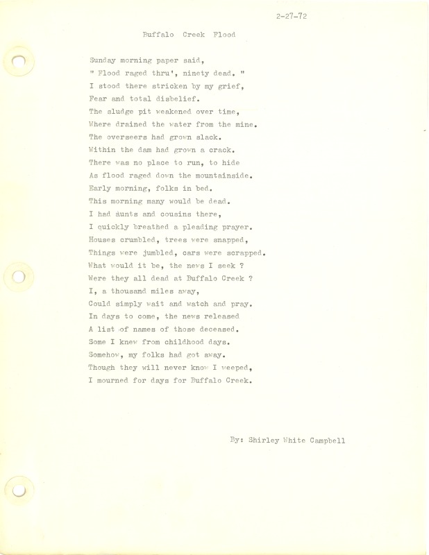 ["Shirley A. Campbell (March 17,1949-January 10, 2021), a native of Pinch, West Virginia and a resident of Charleston, West Virginia, was a lifelong songwriter and poet. Two of her songs were recorded by Grandpa Jones and Ernest Tubb, respectively. Campbell married into the Reed-Campbell family of the bluegrass musician Ola Belle Reed, who was her mentor. Read Campbells obituary:Shirley A. Campbell, 71, of Charleston, WV, passed away suddenly at home, Sunday, January 10, 2021.Born March 17, 1949, in Pinch, WV, she was the daughter of the late Ruby Francis Jarrett and Jack White.She is survived by her two children, daughter Carlie Campbell of Charleston and son Jeremy Campbell of Elkton, MD; and pets.In addition to her parents, she was preceded in death by her beloved dachshunds, Buckwheat and Alfalfa.Shirley studied at Oklahoma University and Marshall University. She was a nurse for 20 years, a dog groomer for 15 years, and a small business owner for approximately 10 years. She was a woman of endless talents, for many of which she received recognition. She was deeply devoted to animal welfare; throughout her life caring for ANY and ALL that she found in need.There will be a symphony of animal calls greeting her at the gates of heaven; and it will be glorious!As per her request, there will be no services. She asks that, in lieu of flowers, please donate to an animal charity in her honor.You may send condolences to the family at: www.barlowbonsall.com.Barlow Bonsall Funeral Home, Charleston, WV, has been entrusted with the arrangements."]%