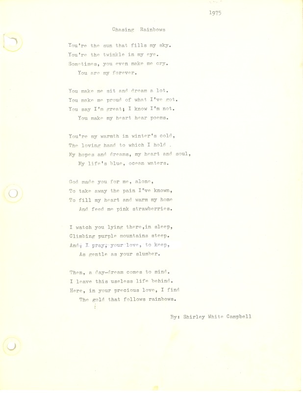 ["Shirley A. Campbell (March 17,1949-January 10, 2021), a native of Pinch, West Virginia and a resident of Charleston, West Virginia, was a lifelong songwriter and poet. Two of her songs were recorded by Grandpa Jones and Ernest Tubb, respectively. Campbell married into the Reed-Campbell family of the bluegrass musician Ola Belle Reed, who was her mentor. Read Campbells obituary:Shirley A. Campbell, 71, of Charleston, WV, passed away suddenly at home, Sunday, January 10, 2021.Born March 17, 1949, in Pinch, WV, she was the daughter of the late Ruby Francis Jarrett and Jack White.She is survived by her two children, daughter Carlie Campbell of Charleston and son Jeremy Campbell of Elkton, MD; and pets.In addition to her parents, she was preceded in death by her beloved dachshunds, Buckwheat and Alfalfa.Shirley studied at Oklahoma University and Marshall University. She was a nurse for 20 years, a dog groomer for 15 years, and a small business owner for approximately 10 years. She was a woman of endless talents, for many of which she received recognition. She was deeply devoted to animal welfare; throughout her life caring for ANY and ALL that she found in need.There will be a symphony of animal calls greeting her at the gates of heaven; and it will be glorious!As per her request, there will be no services. She asks that, in lieu of flowers, please donate to an animal charity in her honor.You may send condolences to the family at: www.barlowbonsall.com.Barlow Bonsall Funeral Home, Charleston, WV, has been entrusted with the arrangements."]%