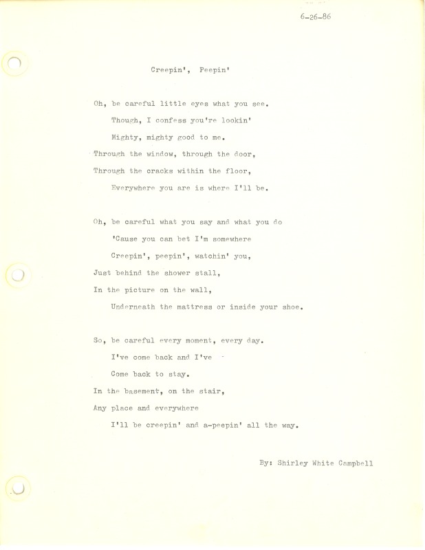 ["Shirley A. Campbell (March 17,1949-January 10, 2021), a native of Pinch, West Virginia and a resident of Charleston, West Virginia, was a lifelong songwriter and poet. Two of her songs were recorded by Grandpa Jones and Ernest Tubb, respectively. Campbell married into the Reed-Campbell family of the bluegrass musician Ola Belle Reed, who was her mentor. Read Campbells obituary:Shirley A. Campbell, 71, of Charleston, WV, passed away suddenly at home, Sunday, January 10, 2021.Born March 17, 1949, in Pinch, WV, she was the daughter of the late Ruby Francis Jarrett and Jack White.She is survived by her two children, daughter Carlie Campbell of Charleston and son Jeremy Campbell of Elkton, MD; and pets.In addition to her parents, she was preceded in death by her beloved dachshunds, Buckwheat and Alfalfa.Shirley studied at Oklahoma University and Marshall University. She was a nurse for 20 years, a dog groomer for 15 years, and a small business owner for approximately 10 years. She was a woman of endless talents, for many of which she received recognition. She was deeply devoted to animal welfare; throughout her life caring for ANY and ALL that she found in need.There will be a symphony of animal calls greeting her at the gates of heaven; and it will be glorious!As per her request, there will be no services. She asks that, in lieu of flowers, please donate to an animal charity in her honor.You may send condolences to the family at: www.barlowbonsall.com.Barlow Bonsall Funeral Home, Charleston, WV, has been entrusted with the arrangements."]%