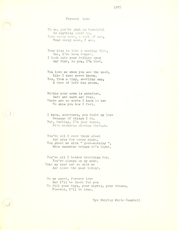 ["Shirley A. Campbell (March 17,1949-January 10, 2021), a native of Pinch, West Virginia and a resident of Charleston, West Virginia, was a lifelong songwriter and poet. Two of her songs were recorded by Grandpa Jones and Ernest Tubb, respectively. Campbell married into the Reed-Campbell family of the bluegrass musician Ola Belle Reed, who was her mentor. Read Campbells obituary:Shirley A. Campbell, 71, of Charleston, WV, passed away suddenly at home, Sunday, January 10, 2021.Born March 17, 1949, in Pinch, WV, she was the daughter of the late Ruby Francis Jarrett and Jack White.She is survived by her two children, daughter Carlie Campbell of Charleston and son Jeremy Campbell of Elkton, MD; and pets.In addition to her parents, she was preceded in death by her beloved dachshunds, Buckwheat and Alfalfa.Shirley studied at Oklahoma University and Marshall University. She was a nurse for 20 years, a dog groomer for 15 years, and a small business owner for approximately 10 years. She was a woman of endless talents, for many of which she received recognition. She was deeply devoted to animal welfare; throughout her life caring for ANY and ALL that she found in need.There will be a symphony of animal calls greeting her at the gates of heaven; and it will be glorious!As per her request, there will be no services. She asks that, in lieu of flowers, please donate to an animal charity in her honor.You may send condolences to the family at: www.barlowbonsall.com.Barlow Bonsall Funeral Home, Charleston, WV, has been entrusted with the arrangements."]%