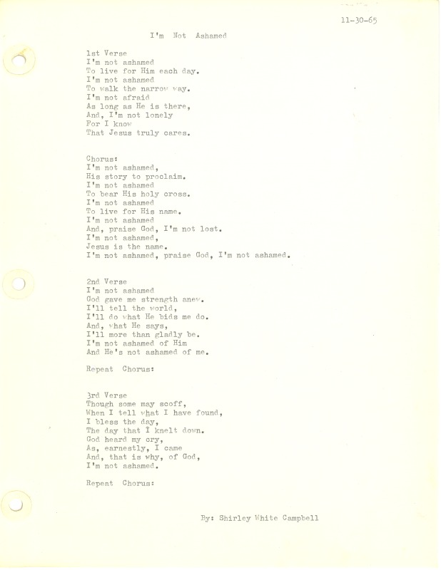 ["Shirley A. Campbell (March 17,1949-January 10, 2021), a native of Pinch, West Virginia and a resident of Charleston, West Virginia, was a lifelong songwriter and poet. Two of her songs were recorded by Grandpa Jones and Ernest Tubb, respectively. Campbell married into the Reed-Campbell family of the bluegrass musician Ola Belle Reed, who was her mentor. Read Campbells obituary:Shirley A. Campbell, 71, of Charleston, WV, passed away suddenly at home, Sunday, January 10, 2021.Born March 17, 1949, in Pinch, WV, she was the daughter of the late Ruby Francis Jarrett and Jack White.She is survived by her two children, daughter Carlie Campbell of Charleston and son Jeremy Campbell of Elkton, MD; and pets.In addition to her parents, she was preceded in death by her beloved dachshunds, Buckwheat and Alfalfa.Shirley studied at Oklahoma University and Marshall University. She was a nurse for 20 years, a dog groomer for 15 years, and a small business owner for approximately 10 years. She was a woman of endless talents, for many of which she received recognition. She was deeply devoted to animal welfare; throughout her life caring for ANY and ALL that she found in need.There will be a symphony of animal calls greeting her at the gates of heaven; and it will be glorious!As per her request, there will be no services. She asks that, in lieu of flowers, please donate to an animal charity in her honor.You may send condolences to the family at: www.barlowbonsall.com.Barlow Bonsall Funeral Home, Charleston, WV, has been entrusted with the arrangements."]%