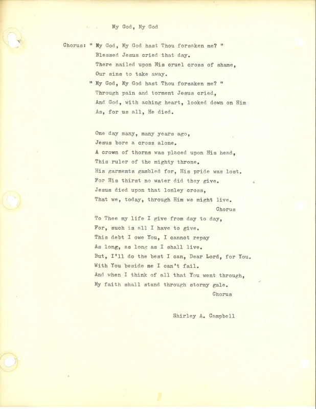 ["Shirley A. Campbell (March 17,1949-January 10, 2021), a native of Pinch, West Virginia and a resident of Charleston, West Virginia, was a lifelong songwriter and poet. Two of her songs were recorded by Grandpa Jones and Ernest Tubb, respectively. Campbell married into the Reed-Campbell family of the bluegrass musician Ola Belle Reed, who was her mentor. Read Campbells obituary:Shirley A. Campbell, 71, of Charleston, WV, passed away suddenly at home, Sunday, January 10, 2021.Born March 17, 1949, in Pinch, WV, she was the daughter of the late Ruby Francis Jarrett and Jack White.She is survived by her two children, daughter Carlie Campbell of Charleston and son Jeremy Campbell of Elkton, MD; and pets.In addition to her parents, she was preceded in death by her beloved dachshunds, Buckwheat and Alfalfa.Shirley studied at Oklahoma University and Marshall University. She was a nurse for 20 years, a dog groomer for 15 years, and a small business owner for approximately 10 years. She was a woman of endless talents, for many of which she received recognition. She was deeply devoted to animal welfare; throughout her life caring for ANY and ALL that she found in need.There will be a symphony of animal calls greeting her at the gates of heaven; and it will be glorious!As per her request, there will be no services. She asks that, in lieu of flowers, please donate to an animal charity in her honor.You may send condolences to the family at: www.barlowbonsall.com.Barlow Bonsall Funeral Home, Charleston, WV, has been entrusted with the arrangements."]%