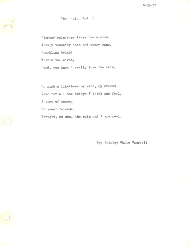 ["Shirley A. Campbell (March 17,1949-January 10, 2021), a native of Pinch, West Virginia and a resident of Charleston, West Virginia, was a lifelong songwriter and poet. Two of her songs were recorded by Grandpa Jones and Ernest Tubb, respectively. Campbell married into the Reed-Campbell family of the bluegrass musician Ola Belle Reed, who was her mentor. Read Campbells obituary:Shirley A. Campbell, 71, of Charleston, WV, passed away suddenly at home, Sunday, January 10, 2021.Born March 17, 1949, in Pinch, WV, she was the daughter of the late Ruby Francis Jarrett and Jack White.She is survived by her two children, daughter Carlie Campbell of Charleston and son Jeremy Campbell of Elkton, MD; and pets.In addition to her parents, she was preceded in death by her beloved dachshunds, Buckwheat and Alfalfa.Shirley studied at Oklahoma University and Marshall University. She was a nurse for 20 years, a dog groomer for 15 years, and a small business owner for approximately 10 years. She was a woman of endless talents, for many of which she received recognition. She was deeply devoted to animal welfare; throughout her life caring for ANY and ALL that she found in need.There will be a symphony of animal calls greeting her at the gates of heaven; and it will be glorious!As per her request, there will be no services. She asks that, in lieu of flowers, please donate to an animal charity in her honor.You may send condolences to the family at: www.barlowbonsall.com.Barlow Bonsall Funeral Home, Charleston, WV, has been entrusted with the arrangements."]%