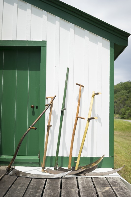 Jim Costa, 67 (as of 2016), is a native of Summers County, and an accomplished traditional musician and storyteller. He is also an avid collector and expert of 18th and 19th century farm tools and objects of rural life, including Hammons family fiddles, spinning wheels, cast iron cookware, and blacksmith tools. Costa has been building this collection throughout his life, and he restores many of the old tools and instruments himself. In addition to his public presentations on music and material culture, Costa appeared in the 1987 John Sayles film Matewan.In the summer of 2016, University of North Carolina folklore graduate student Zoe van Buren spent two months with Costa, conducting oral histories and documenting his extensive collection. Read more about van Burens work here: https://wvfolklife.org/2016/09/06/thats-a-grand-story-to-tell-documenting-jim-costas-collection/Zoe van Buren's website:https://zoevanburen.wordpress.com