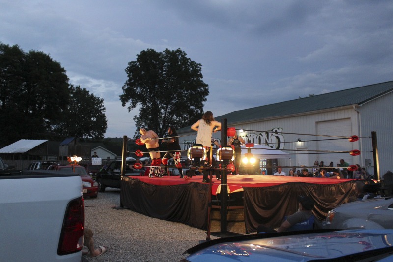 ["All Star Wrestling (ASW) is an independent wrestling promotion out of Madison, West Virginia, owned and operated by Gary Damron. Wrestlers on ASWs regular card include Rocky Rage (Rocky Hardin), Huffmanly (Kasey Huffman), and Shane Storm. On July 18, 2020, during the COVID-19 pandemic, Damron held ASWs first Drive-In Wrestling event at Lees Dance Studio in Winfield, WV. Fans circled the ring with their cars and sat in and on their cars and in bleachers to watch the matches."]%