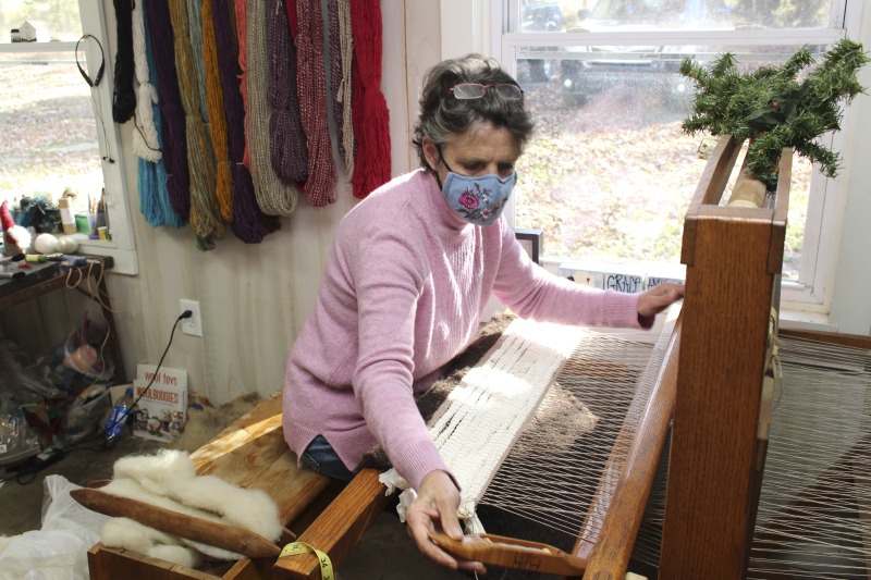 ["Kathy Evans (b. July 8, 1962, Morgantown, WV) of Bruceton Mills and Margaret Bruning of Elkins are participants in the 2020-2021 West Virginia Folklife Apprenticeship Program, in an apprenticeship titled, Sheep to Shawl: The Art of Raising Sheep and Creating Fiber Arts. Evans is a fifth-generation farmer and co-owner with her husband Reid of Evans Knob Farm in Preston County where she cultivates Certified Naturally Grown vegetables and raises sheep and poultry. She teaches and exhibits her fiber arts both in West Virginia and across the country and has been featured in Modern Farmer and Morgantown Magazine. Bruning grew up on a goat farm in upstate New York and has been a lifelong fiber artist. She and her husband David raise sheep at their homestead in Randolph County.Read a profile of Evans and Bruning on the West Virginia Folklife blog:https://wvfolklife.org/2020/11/04/2020-folklife-apprenticeship-feature-kathy-evans-margaret-bruning-sheep-to-shawl/Evans Knob Farm website: https://www.evansknobfarm.com/Poe Run Craft and Provisions: http://www.poerun.org/"]%