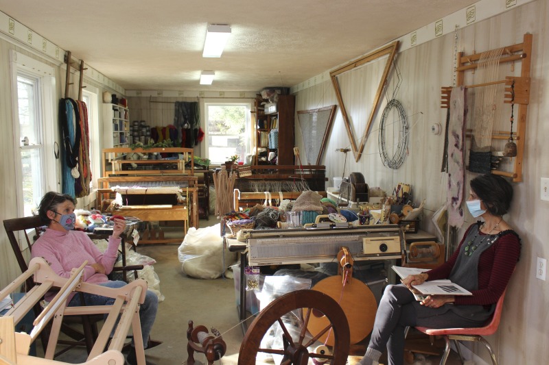 Kathy Evans (b. July 8, 1962, Morgantown, WV) of Bruceton Mills and Margaret Bruning of Elkins are participants in the 2020-2021 West Virginia Folklife Apprenticeship Program, in an apprenticeship titled, Sheep to Shawl: The Art of Raising Sheep and Creating Fiber Arts. Evans is a fifth-generation farmer and co-owner with her husband Reid of Evans Knob Farm in Preston County where she cultivates Certified Naturally Grown vegetables and raises sheep and poultry. She teaches and exhibits her fiber arts both in West Virginia and across the country and has been featured in Modern Farmer and Morgantown Magazine. Bruning grew up on a goat farm in upstate New York and has been a lifelong fiber artist. She and her husband David raise sheep at their homestead in Randolph County.Read a profile of Evans and Bruning on the West Virginia Folklife blog:https://wvfolklife.org/2020/11/04/2020-folklife-apprenticeship-feature-kathy-evans-margaret-bruning-sheep-to-shawl/Evans Knob Farm website: https://www.evansknobfarm.com/Poe Run Craft and Provisions: http://www.poerun.org/