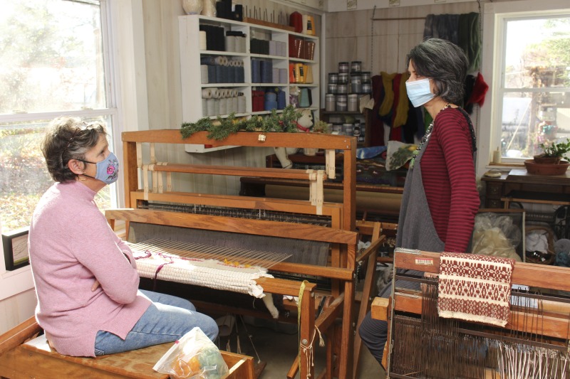 ["Kathy Evans (b. July 8, 1962, Morgantown, WV) of Bruceton Mills and Margaret Bruning of Elkins are participants in the 2020-2021 West Virginia Folklife Apprenticeship Program, in an apprenticeship titled, Sheep to Shawl: The Art of Raising Sheep and Creating Fiber Arts. Evans is a fifth-generation farmer and co-owner with her husband Reid of Evans Knob Farm in Preston County where she cultivates Certified Naturally Grown vegetables and raises sheep and poultry. She teaches and exhibits her fiber arts both in West Virginia and across the country and has been featured in Modern Farmer and Morgantown Magazine. Bruning grew up on a goat farm in upstate New York and has been a lifelong fiber artist. She and her husband David raise sheep at their homestead in Randolph County.Read a profile of Evans and Bruning on the West Virginia Folklife blog:https://wvfolklife.org/2020/11/04/2020-folklife-apprenticeship-feature-kathy-evans-margaret-bruning-sheep-to-shawl/Evans Knob Farm website: https://www.evansknobfarm.com/Poe Run Craft and Provisions: http://www.poerun.org/"]%