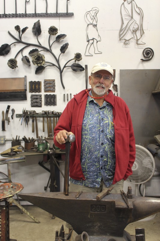 Jeff Fetty (b. December 15, 1953, Spencer, WV) has been an artist and blacksmith for over 40 years. He lives and operates his forge in the Chestnut Ridge artist colony in his hometown of Spencer, West Virginia.Learn more via e-WV: https://www.wvencyclopedia.org/print/Article/2381And on Fettys website: http://www.jefffetty.com/