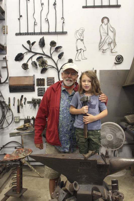 Jeff Fetty (b. December 15, 1953, Spencer, WV) has been an artist and blacksmith for over 40 years. He lives and operates his forge in the Chestnut Ridge artist colony in his hometown of Spencer, West Virginia.Learn more via e-WV: https://www.wvencyclopedia.org/print/Article/2381And on Fettys website: http://www.jefffetty.com/