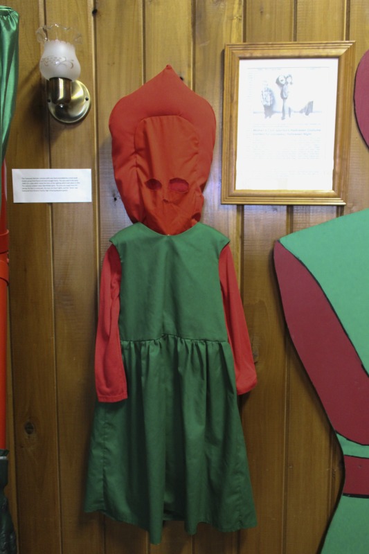 ["The Flatwoods Monster Museum, which also serves as the Braxton County Visitors Center, is located in downtown Sutton in Braxton County, West Virginia. The Museum displays ephemera, folk art, videos, and souvenirs related to the legend of the Flatwoods Monster, which was first sighted in Flatwoods, West Virginia on September 12, 1952 by Kathleen May, Eugene Lemon, Teddy May, Ronald Shaver, Neal Nunley, Teddy Neal, and Tommy Hyer. West Virginia Humanities Council Executive Director Eric Waggoner and State Folklorist Emily Hilliard visited the museum and met with Andrew Smith, Executive Director of the Braxton County CVB and Flatwoods Monster Museum, on January 30, 2020.Visit the Flatwoods Museum website here: https://braxtonwv.org/the-flatwoods-monster/visit-the-museum/For more on the legend of the Flatwoods Monster, visit e-WV: https://www.wvencyclopedia.org/articles/2192"]%