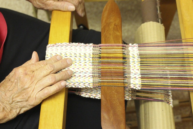 ["Sarah Fletcher (b. Canaan Valley) is a weaver, retired nurse, and the owner of Bens Old Loom Barn in Davis, WV. She is the daughter of Barbra Dorothy Mayor Thompson (August 5, 1920-October 1, 2008), a weaver and National Heritage Fellow who learned to weave at the Arthurdale Homestead. Learn more about Bens Old Loom Barn: https://www.facebook.com/bensoldloombarn/"]%