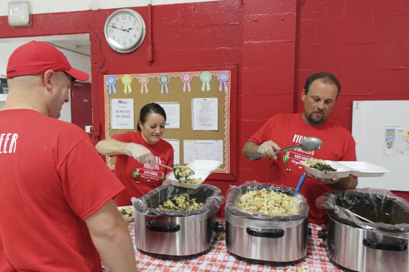 The H.E. White Elementary PTO has been hosting a Ramp Dinner fundraiser for 55 years. Dinner fare includes ham, ramps, fried potatoes, pinto beans or white beans, green beans, corn bread or rolls, sassafras tea, and dessert. The meal cost $10.