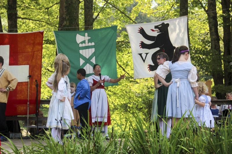 The Helvetia Community Fair, located in the Swiss community of Helvetia in Randolph County, is one of the oldest agricultural fairs in West Virginia. Activities include a parade in Swiss costume, alphorn music, Swiss folk dancing and singing, fahnenschwingen (flag twirling), a crafts, food, and canning exhibition, field events, an archery shoot, and more.Learn more in Emily Hilliard's Bitter Southerner piece on Helvetia's seasonal celebrations, including the Community Fair: https://bittersoutherner.com/my-year-in-helvetia-west-virginiaAnd in the Helvetia Foodways Oral History Project conducted by the West Virginia Folklife Program in partnership with the Southern Foodways Alliance: https://www.southernfoodways.org/oral-history/helvetia-west-virginia/