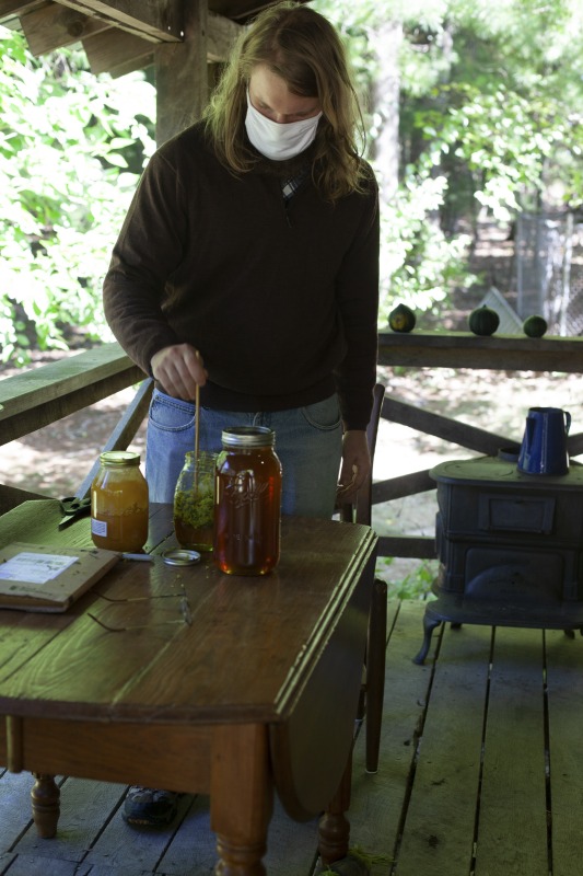 Leenie Hobbie of Rio in Hampshire County and Jon Falcone of Lost River in Hardy County were participants in the 2020-2021 West Virginia Folklife Apprenticeship Program. Hobbie led an apprenticeship in traditional Appalachian herbalism Falcone. Hobbie has been a family herbalist for over 30 years, originally learning the tradition from her grandmother, who used both garden-grown and wild harvested plants at her home in the mountains of Southwestern Virginia. She has studied with acclaimed herbalists across the country and has taught the tradition within her community in Hampshire County. Falcone is a novice herbalist who hopes to apply his skills to his future homestead in West Virginia.See our feature on Falcones apprenticeship with Hobbie here: https://wvfolklife.org/2020/10/26/2020-folklife-apprenticeship-feature-leenie-hobbie-jon-falcone-traditional-appalachian-herbalism/The West Virginia Folklife Apprenticeship Program offers up to a $3,000 stipend to West Virginia master traditional artists or tradition bearers working with qualified apprentices on a year-long in-depth apprenticeship in their cultural expression or traditional art form. These apprenticeships aim to facilitate the transmission of techniques and artistry of the forms, as well as their histories and traditions.The apprenticeship program grants are administered by the West Virginia Folklife Program at the West Virginia Humanities Council in Charleston and are supported in part by an Art Works grant from the National Endowment for the Arts. West Virginia Folklife is dedicated to the documentation, preservation, presentation, and support of West Virginias vibrant cultural heritage and living traditions.