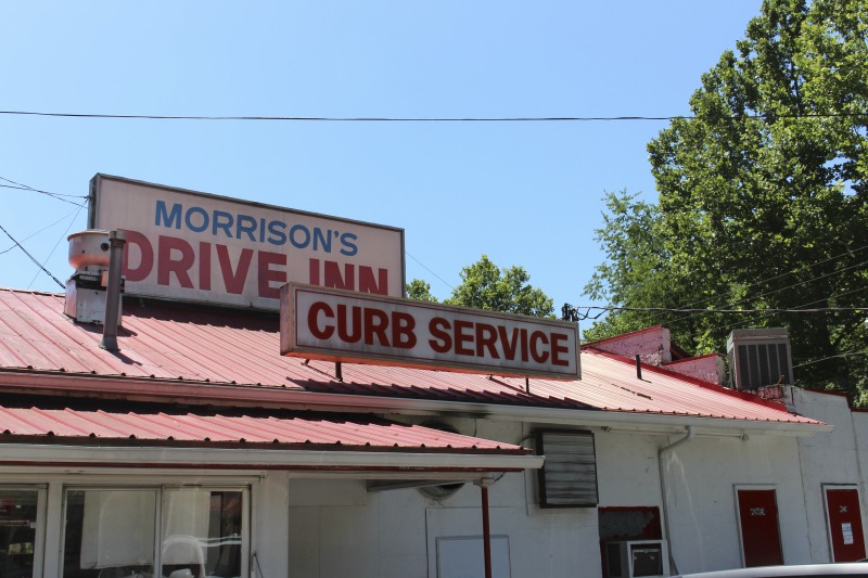 Morrison's Drive-In is located at 126 Stollings Ave., along the Guyandotte River in Logan, West Virginia. For more information visit: https://www.facebook.com/Morrisons-Drive-Inn-Offical-Site-114921678593024/This is part of a collection of materials documenting West Virginia hot dogs and hot dog joints. For more, see the West Virginia hot dog blog: http://wvhotdogblog.blogspot.com/ and Emily Hilliard's piece, "Slaw Abiding Citizens: A Quest for the West Virginia Hot Dog" published in the Southern Foodways Alliance's journal Gravy. https://www.southernfoodways.org/slaw-abiding-citizens-a-quest-for-the-west-virginia-hot-dog/