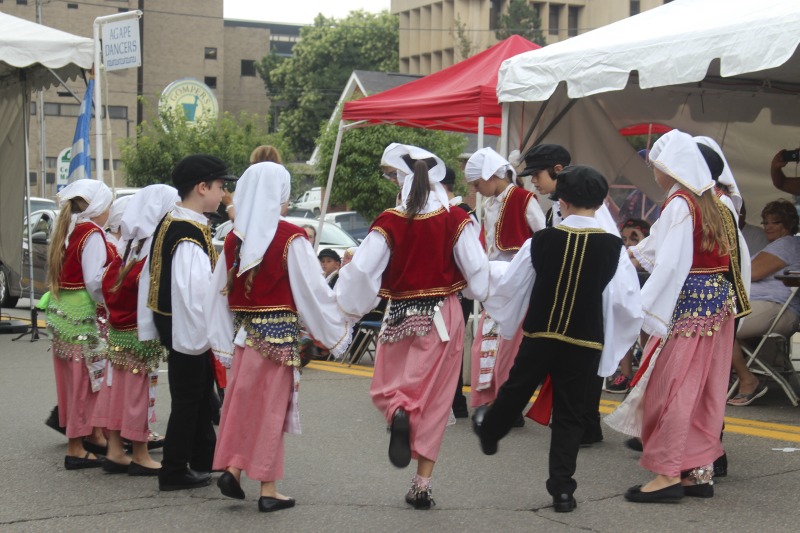 ["Maria Kayafas has been the Greek dance instructor at the St. John the Divine Greek Orthodox Church in Wheeling for 25 years. She grew up in Kent, Ohio. In this interview, she talks about her family background and heritage, her experience as a Greek dancer and dance instructor, and the community at St. John the Divine. Learn more about the Wheeling Grecian Fest: http://www.grecianfest.com/"]%