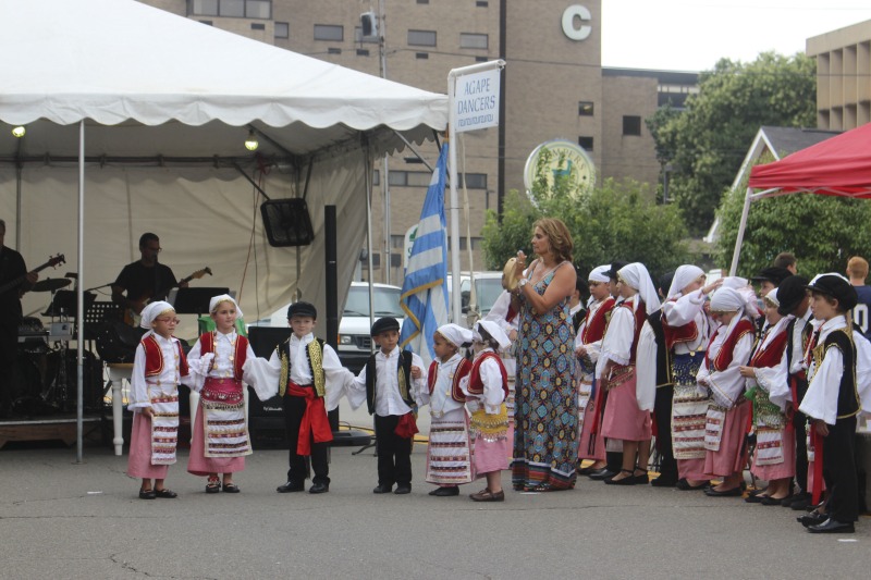 ["Maria Kayafas has been the Greek dance instructor at the St. John the Divine Greek Orthodox Church in Wheeling for 25 years. She grew up in Kent, Ohio. In this interview, she talks about her family background and heritage, her experience as a Greek dancer and dance instructor, and the community at St. John the Divine. Learn more about the Wheeling Grecian Fest: http://www.grecianfest.com/"]%