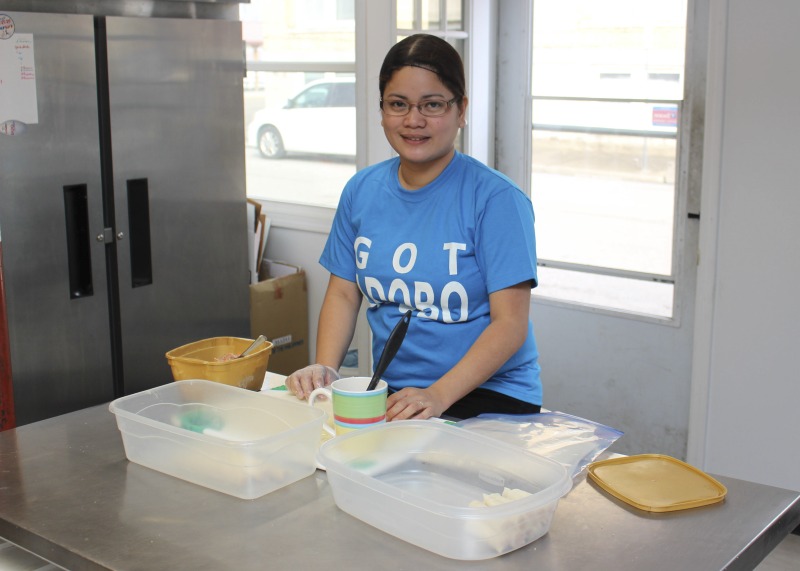 ["Daniel and Ellen Lubuguin are the owners of Philippines Best Food in Parkersburg, WV. Daniel works as the chef and Ellen also owns and operates a salon next door. The Lubuguins are originally from the Philippines and have been living in West Virginia for over 20 years. See Emily Hilliard's columbn about the Lubuguins and Philippines Best Food in the Summer 2017 issue of Goldenseal magazine and online here: https://wvfolklife.org/2017/07/13/the-state-folklorists-notebook-adventures-menu-sharing-traditional-filipino-food-in-parkersburg/"]%