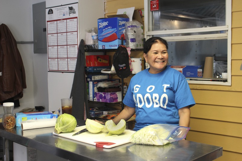 ["Daniel and Ellen Lubuguin are the owners of Philippines Best Food in Parkersburg, WV. Daniel works as the chef and Ellen also owns and operates a salon next door. The Lubuguins are originally from the Philippines and have been living in West Virginia for over 20 years. See Emily Hilliard's columbn about the Lubuguins and Philippines Best Food in the Summer 2017 issue of Goldenseal magazine and online here: https://wvfolklife.org/2017/07/13/the-state-folklorists-notebook-adventures-menu-sharing-traditional-filipino-food-in-parkersburg/"]%