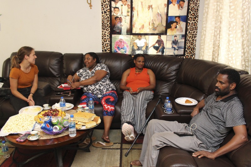 ["These photos were taken of a traditional Eritrean/Ethiopian coffee ceremony hosted by Trihas and her family at their home in Moorefield, West Virginia on June 26, 2021. Trihas and her family are immigrants from Eritrea and work at Pilgrims Pride chicken plant in Moorefield. Trihas friends and coworkers, Azeb and Kelem, who are Ethiopian immigrants, as well as Hardy County ESOL teacher Amy Lough were also guests at the ceremony. Inside Appalachia Folkways producer Clara Haizlett and West Virginia state folklorist Emily Hilliard are working on a radio piece about the coffee ceremony for West Virginia Public Broadcasting."]%