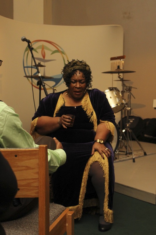 ["On March 8, 2018 the Unitarian Universalist Church of Charleston, West Virginia held their annual River Music Concert Fundraiser with West Virginia artists Lady D (Doris Fields), Kai Haynes, Crystal Good, Jasmine Gray, and Marshall Petty and The Groove. Tickets were $20 and proceeds benefited the UU Church."]%