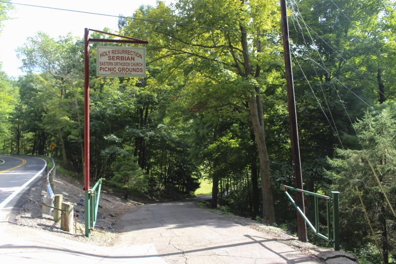 ["Every summer Wednesday since 1969, members of the Serbian Eastern Orthodox Church Mens Club have hosted a Chicken Blast at the Serbian Picnic Grounds along Kings Creek outside of Weirton, West Virginia. They roast 300-400 chickens per week as a fundraiser for the maintenance of the picnic grounds. The spits, an industrial brick oven, and walk-in coolers were constructed in the 1960s out of material from Weirton Steel by Mens Club members, most of whom were Weirton Steel employees. Each week, the choir also sells pogacha (a type of Serbian bread), haluski or cabbage and noodles, corn on the cob, strudel and other desserts. The bar at the picnic grounds is also open, serving beer and Slivovitz.See the short video and audio documentary about the Chicken Blasts, produced by the West Virginia Folklife Program and West Virginia Public Broadcasting: https://wvfolklife.org/2020/01/27/weirtons-serbian-heritage-is-a-chicken-blast/ https://www.youtube.com/watch?v=XpGF-MFUlhYhttps://soundcloud.com/wvpublicnews/weirtons-serbian-heritage-is-a-chicken-blast"]%