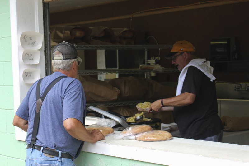 ["Every summer Wednesday since 1969, members of the Serbian Eastern Orthodox Church Mens Club have hosted a Chicken Blast at the Serbian Picnic Grounds along Kings Creek outside of Weirton, West Virginia. They roast 300-400 chickens per week as a fundraiser for the maintenance of the picnic grounds. The spits, an industrial brick oven, and walk-in coolers were constructed in the 1960s out of material from Weirton Steel by Mens Club members, most of whom were Weirton Steel employees. Each week, the choir also sells pogacha (a type of Serbian bread), haluski or cabbage and noodles, corn on the cob, strudel and other desserts. The bar at the picnic grounds is also open, serving beer and Slivovitz.See the short video and audio documentary about the Chicken Blasts, produced by the West Virginia Folklife Program and West Virginia Public Broadcasting: https://wvfolklife.org/2020/01/27/weirtons-serbian-heritage-is-a-chicken-blast/ https://www.youtube.com/watch?v=XpGF-MFUlhYhttps://soundcloud.com/wvpublicnews/weirtons-serbian-heritage-is-a-chicken-blast"]%