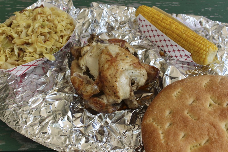 ["Every summer Wednesday since 1969, members of the Serbian Eastern Orthodox Church Mens Club have hosted a Chicken Blast at the Serbian Picnic Grounds along Kings Creek outside of Weirton, West Virginia. They roast 300-400 chickens per week as a fundraiser for the maintenance of the picnic grounds. The spits, an industrial brick oven, and walk-in coolers were constructed in the 1960s out of material from Weirton Steel by Mens Club members, most of whom were Weirton Steel employees. Each week, the choir also sells pogacha (a type of Serbian bread), haluski or cabbage and noodles, corn on the cob, strudel and other desserts. The bar at the picnic grounds is also open, serving beer and Slivovitz.See the short video and audio documentary about the Chicken Blasts, produced by the West Virginia Folklife Program and West Virginia Public Broadcasting: https://wvfolklife.org/2020/01/27/weirtons-serbian-heritage-is-a-chicken-blast/ https://www.youtube.com/watch?v=XpGF-MFUlhYhttps://soundcloud.com/wvpublicnews/weirtons-serbian-heritage-is-a-chicken-blast"]%