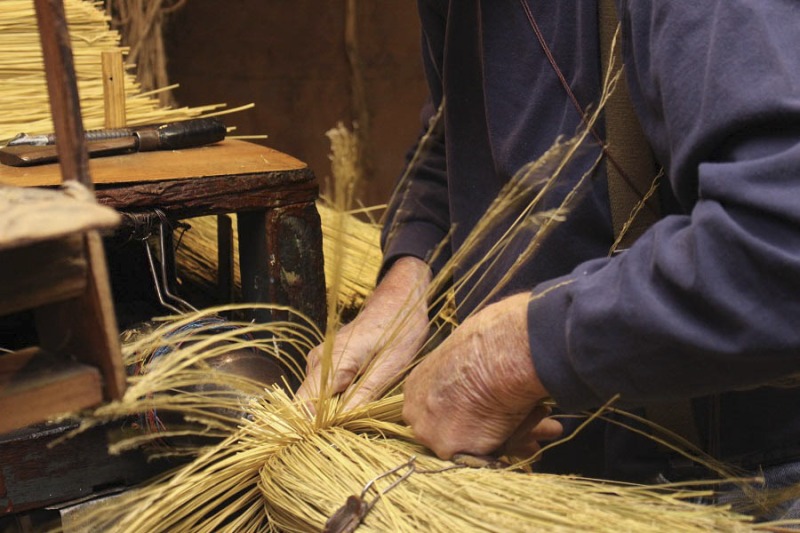 ["James Jim Shaffer, b. 1929, of Charleston Broom and Mop, in Loudendale, WV is one of the last commercial broom makers in the state of West Virginia. He began making brooms at the age of 17 and at the time of the interview, still maintained a shop outside of Charleston. See the short video produced in partnership with West Virginia Public Broadcasting:, James Shaffer, Charleston Broom & Mop Company at https://www.youtube.com/watch?time_continue=1&v=O3lrgTn2hyM  See the post on the West Virginia Folklife Program blog: https://wvfolklife.org/2017/03/30/building-a-broom-by-feel-an-interview-with-james-shaffer/Read the interview with Jim, Building a Broom by Feel: Jim Shaffer by Emily Hilliard in Southern Cultures fall 2017, Vol. 23, No. 3: Things at http://www.southerncultures.org/article/building-broom-feel-jim-shaffer/"]%