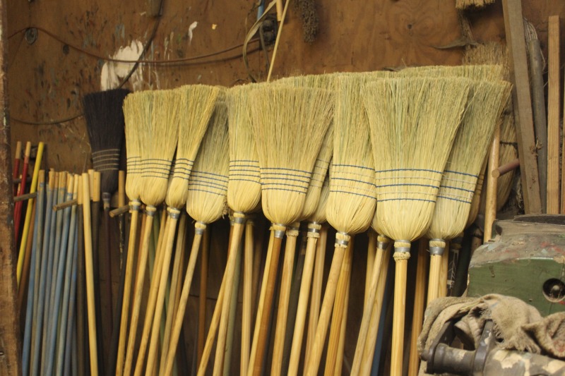 ["James Jim Shaffer, b. 1929, of Charleston Broom and Mop, in Loudendale, WV is one of the last commercial broom makers in the state of West Virginia. He began making brooms at the age of 17 and at the time of the interview, still maintained a shop outside of Charleston. See the short video produced in partnership with West Virginia Public Broadcasting:, James Shaffer, Charleston Broom & Mop Company at https://www.youtube.com/watch?time_continue=1&v=O3lrgTn2hyM  See the post on the West Virginia Folklife Program blog: https://wvfolklife.org/2017/03/30/building-a-broom-by-feel-an-interview-with-james-shaffer/Read the interview with Jim, Building a Broom by Feel: Jim Shaffer by Emily Hilliard in Southern Cultures fall 2017, Vol. 23, No. 3: Things at http://www.southerncultures.org/article/building-broom-feel-jim-shaffer/"]%