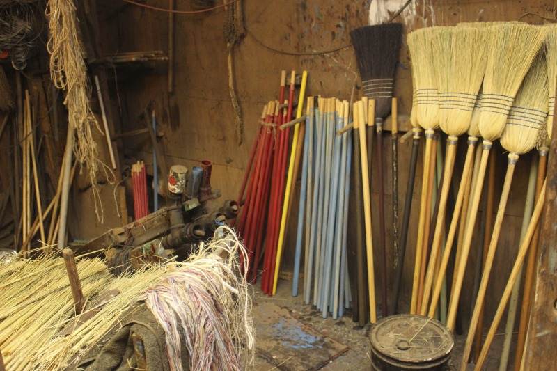 James Jim Shaffer, b. 1929, of Charleston Broom and Mop, in Loudendale, WV is one of the last commercial broom makers in the state of West Virginia. He began making brooms at the age of 17 and at the time of the interview, still maintained a shop outside of Charleston. See the short video produced in partnership with West Virginia Public Broadcasting:, James Shaffer, Charleston Broom & Mop Company at https://www.youtube.com/watch?time_continue=1&v=O3lrgTn2hyM  See the post on the West Virginia Folklife Program blog: https://wvfolklife.org/2017/03/30/building-a-broom-by-feel-an-interview-with-james-shaffer/Read the interview with Jim, Building a Broom by Feel: Jim Shaffer by Emily Hilliard in Southern Cultures fall 2017, Vol. 23, No. 3: Things at http://www.southerncultures.org/article/building-broom-feel-jim-shaffer/