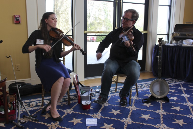 Doug Van Gundy of Elkins led an apprenticeship in old-time fiddle of the Greenbrier Valley with Annie Stroud of Charleston as part of the 2018 West Virginia Folklife Apprenticeship Program, supported in part by the National Endowment for the Arts. Doug Van Gundy is an eighth-generation West Virginian who learned old-time fiddle from Greenbrier County fiddler Mose Coffman through the 1993 Augusta Heritage Folk Arts Apprenticeship Program. Annie Stroud, of Charleston, is a Greenbrier County native who began playing violin at an early age, and through the apprenticeship, is now learning old-time fiddle tunes local to her home county. She plays fiddle with the Allegheny Hellbenders string band and is a member of the Morgantown Friends of Old-Time Music and Dance.See our feature on Van Gundys apprenticeship with Stroud here: https://wvfolklife.org/2019/01/23/2018-master-artist-apprentice-feature-doug-van-gundy-annie-stroud-old-time-fiddling-of-the-greenbrier-valley/