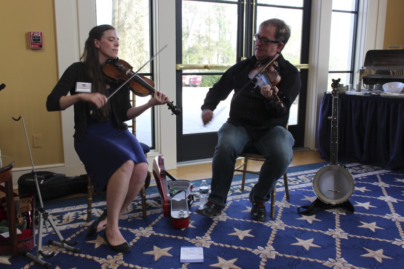 ["Doug Van Gundy of Elkins led an apprenticeship in old-time fiddle of the Greenbrier Valley with Annie Stroud of Charleston as part of the 2018 West Virginia Folklife Apprenticeship Program, supported in part by the National Endowment for the Arts. Doug Van Gundy is an eighth-generation West Virginian who learned old-time fiddle from Greenbrier County fiddler Mose Coffman through the 1993 Augusta Heritage Folk Arts Apprenticeship Program. Annie Stroud, of Charleston, is a Greenbrier County native who began playing violin at an early age, and through the apprenticeship, is now learning old-time fiddle tunes local to her home county. She plays fiddle with the Allegheny Hellbenders string band and is a member of the Morgantown Friends of Old-Time Music and Dance.See our feature on Van Gundys apprenticeship with Stroud here: https://wvfolklife.org/2019/01/23/2018-master-artist-apprentice-feature-doug-van-gundy-annie-stroud-old-time-fiddling-of-the-greenbrier-valley/"]%