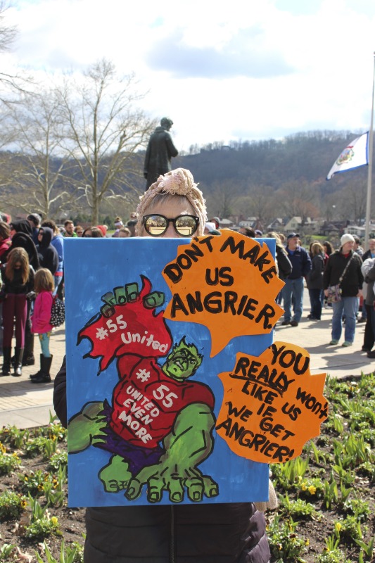 On February 22, 2018, thousands of West Virginia public school teachers and school service employees walked out of their classrooms in what would become a nine-day statewide strike. Teachers demands included a 5% raise and affordable healthcare coverage through the West Virginia Public Employees Insurance Agency or PEIA. These photos are part of a series of photos, videos, and interviews documenting the labor lore and expressive culture of the 2018 and 2019 West Virginia Teachers Strike.For more information on the 2018 and 2019 West Virginia Teachers Strike visit e-WV: https://www.wvencyclopedia.org/articles/2454