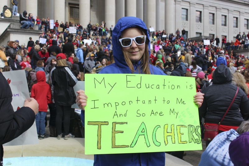 On February 22, 2018, thousands of West Virginia public school teachers and school service employees walked out of their classrooms in what would become a nine-day statewide strike. Teachers demands included a 5% raise and affordable healthcare coverage through the West Virginia Public Employees Insurance Agency or PEIA. These photos are part of a series of photos, videos, and interviews documenting the labor lore and expressive culture of the 2018 and 2019 West Virginia Teachers Strike.For more information on the 2018 and 2019 West Virginia Teachers Strike visit e-WV: https://www.wvencyclopedia.org/articles/2454