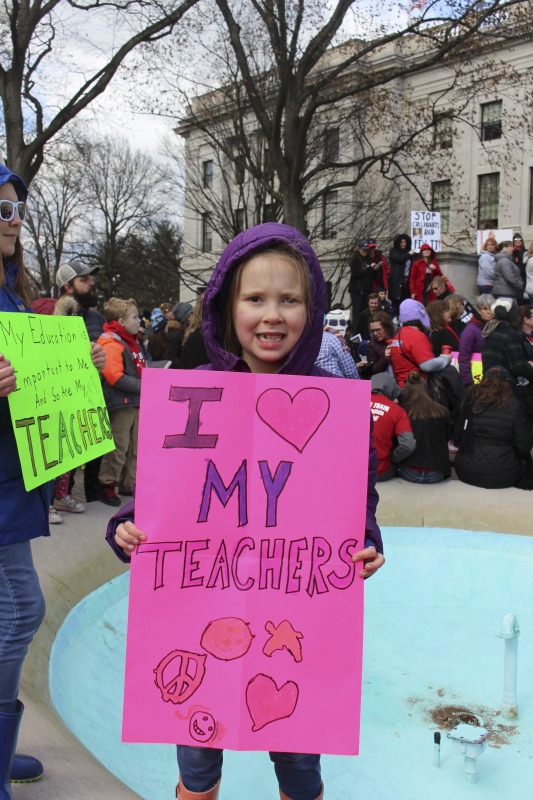 ["On February 22, 2018, thousands of West Virginia public school teachers and school service employees walked out of their classrooms in what would become a nine-day statewide strike. Teachers demands included a 5% raise and affordable healthcare coverage through the West Virginia Public Employees Insurance Agency or PEIA. These photos are part of a series of photos, videos, and interviews documenting the labor lore and expressive culture of the 2018 and 2019 West Virginia Teachers Strike.For more information on the 2018 and 2019 West Virginia Teachers Strike visit e-WV: https://www.wvencyclopedia.org/articles/2454"]%