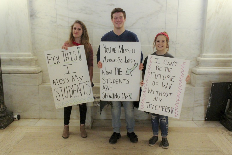 ["On February 22, 2018, thousands of West Virginia public school teachers and school service employees walked out of their classrooms in what would become a nine-day statewide strike. Teachers demands included a 5% raise and affordable healthcare coverage through the West Virginia Public Employees Insurance Agency or PEIA. These photos are part of a series of photos, videos, and interviews documenting the labor lore and expressive culture of the 2018 and 2019 West Virginia Teachers Strike.For more information on the 2018 and 2019 West Virginia Teachers Strike visit e-WV: https://www.wvencyclopedia.org/articles/2454"]%