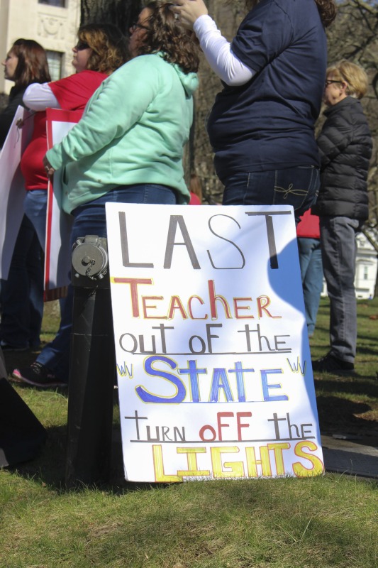 On February 22, 2018, thousands of West Virginia public school teachers and school service employees walked out of their classrooms in what would become a nine-day statewide strike. Teachers demands included a 5% raise and affordable healthcare coverage through the West Virginia Public Employees Insurance Agency or PEIA. These photos are part of a series of photos, videos, and interviews documenting the labor lore and expressive culture of the 2018 and 2019 West Virginia Teachers Strike.For more information on the 2018 and 2019 West Virginia Teachers Strike visit e-WV: https://www.wvencyclopedia.org/articles/2454