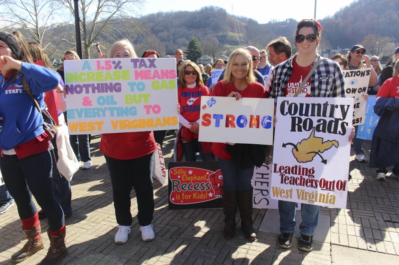 On February 22, 2018, thousands of West Virginia public school teachers and school service employees walked out of their classrooms in what would become a nine-day statewide strike. Teachers demands included a 5% raise and affordable healthcare coverage through the West Virginia Public Employees Insurance Agency or PEIA. These photos are part of a series of photos, videos, and interviews documenting the labor lore and expressive culture of the 2018 and 2019 West Virginia Teachers Strike.For more information on the 2018 and 2019 West Virginia Teachers Strike visit e-WV: https://www.wvencyclopedia.org/articles/2454