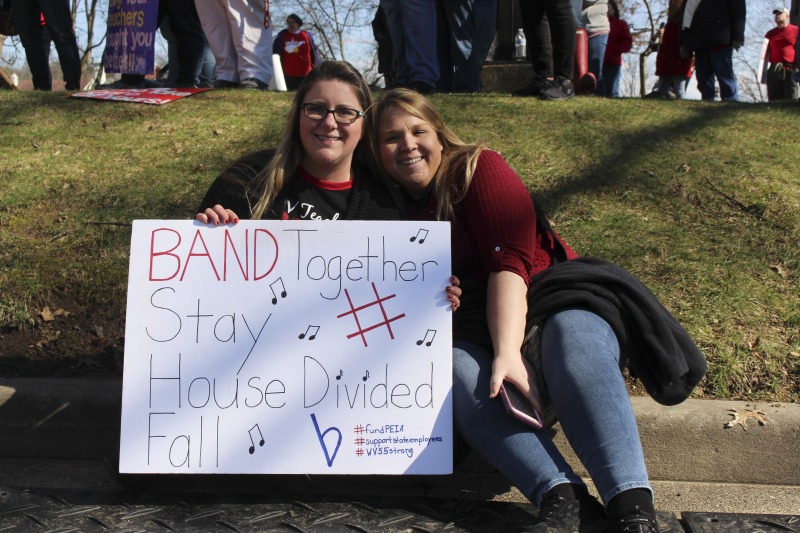 ["On February 22, 2018, thousands of West Virginia public school teachers and school service employees walked out of their classrooms in what would become a nine-day statewide strike. Teachers demands included a 5% raise and affordable healthcare coverage through the West Virginia Public Employees Insurance Agency or PEIA. These photos are part of a series of photos, videos, and interviews documenting the labor lore and expressive culture of the 2018 and 2019 West Virginia Teachers Strike.For more information on the 2018 and 2019 West Virginia Teachers Strike visit e-WV: https://www.wvencyclopedia.org/articles/2454"]%