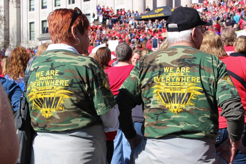 ["On February 22, 2018, thousands of West Virginia public school teachers and school service employees walked out of their classrooms in what would become a nine-day statewide strike. Teachers demands included a 5% raise and affordable healthcare coverage through the West Virginia Public Employees Insurance Agency or PEIA. These photos are part of a series of photos, videos, and interviews documenting the labor lore and expressive culture of the 2018 and 2019 West Virginia Teachers Strike.For more information on the 2018 and 2019 West Virginia Teachers Strike visit e-WV: https://www.wvencyclopedia.org/articles/2454"]%