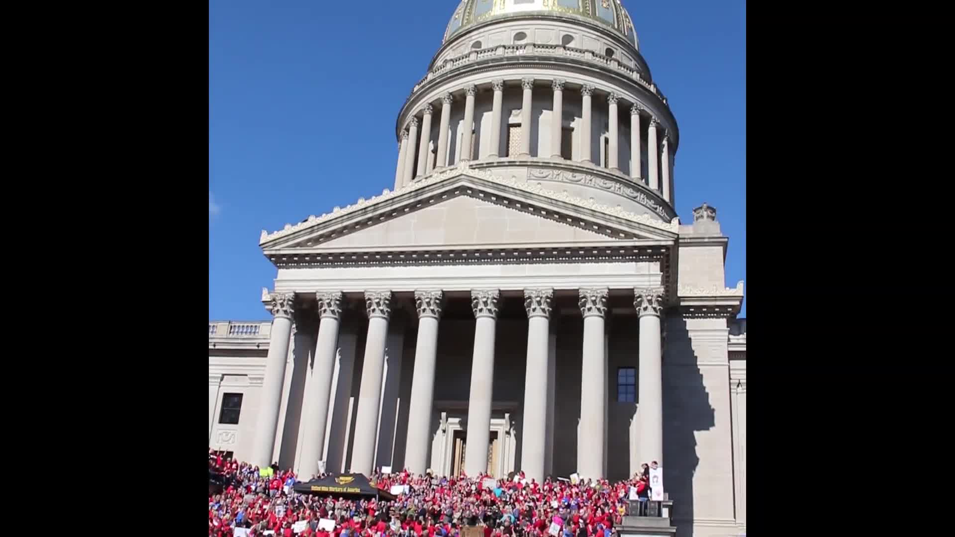 ["On February 22, 2018, thousands of West Virginia public school teachers and school service employees walked out of their classrooms in what would become a nine-day statewide strike. Teachers demands included a 5% raise and affordable healthcare coverage through the West Virginia Public Employees Insurance Agency or PEIA. These photos are part of a series of photos, videos, and interviews documenting the labor lore and expressive culture of the 2018 and 2019 West Virginia Teachers Strike.For more information on the 2018 and 2019 West Virginia Teachers Strike visit e-WV: https://www.wvencyclopedia.org/articles/2454"]%