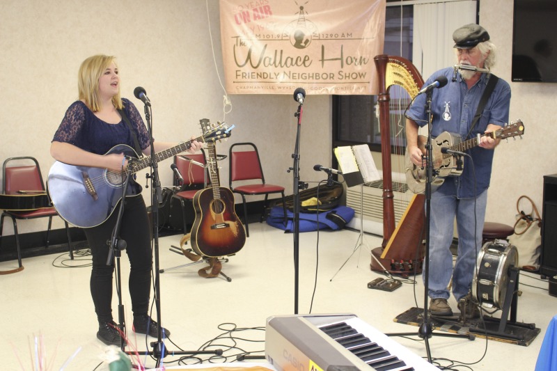 The Wallace Horn Friendly Neighbors Show is a live radio program, recorded in Logan County, and airing for over 50 years on WVOW, The Voice of the Coalfields. Wallace Horn founded the show and passed the creative directorship on to Elaine Purkey. This taping of the Friendly Neighbors Show, on November 18, 2017, was recorded at the Chapmanville Towers in Chapmanville, WV. Other taping locations include the Hot Cup coffee shop in Logan. Shows are taped twice a month.