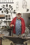 ["Jeff Fetty (b. December 15, 1953, Spencer, WV) has been an artist and blacksmith for over 40 years. He lives and operates his forge in the Chestnut Ridge artist colony in his hometown of Spencer, West Virginia.Learn more via e-WV: https://www.wvencyclopedia.org/print/Article/2381And on Fettys website: http://www.jefffetty.com/"]